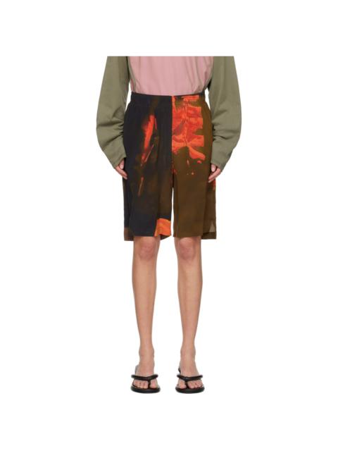 Multicolor Print Shorts