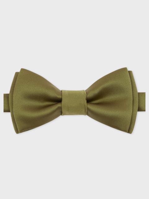 Gold Pre-Tied Satin Bow Tie