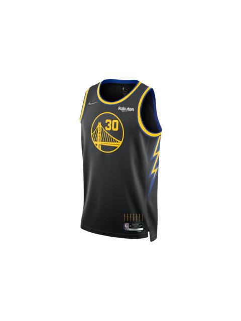 Nike Golden State Warriors 2021/22 Stephen Curry City Edition Swingman Jersey Black