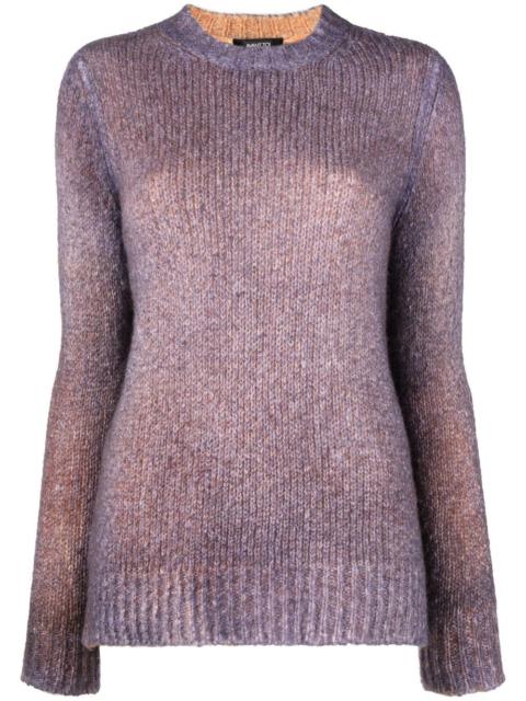 chunky ribbed-knit jumper
