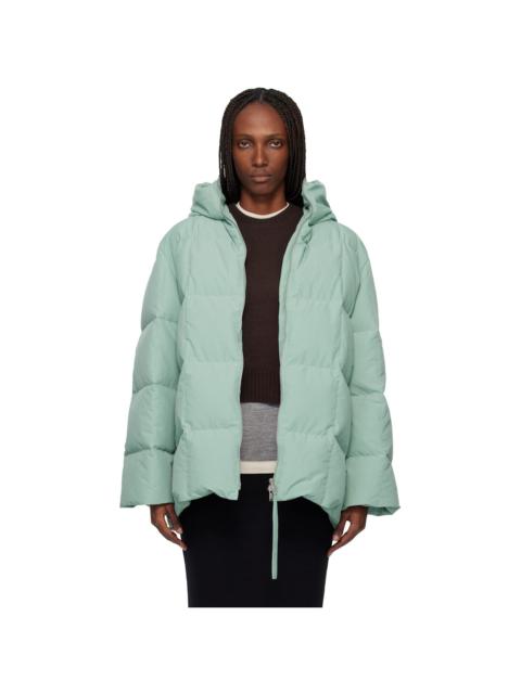 Green Quilted Down Jacket