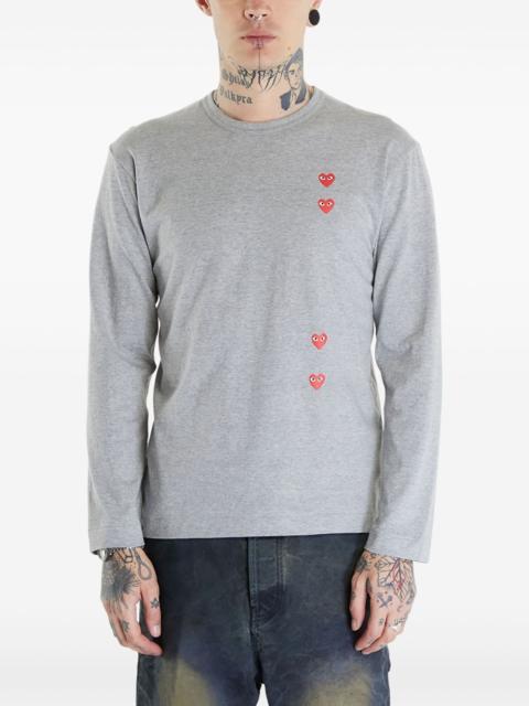 heart-print cotton T-shirt