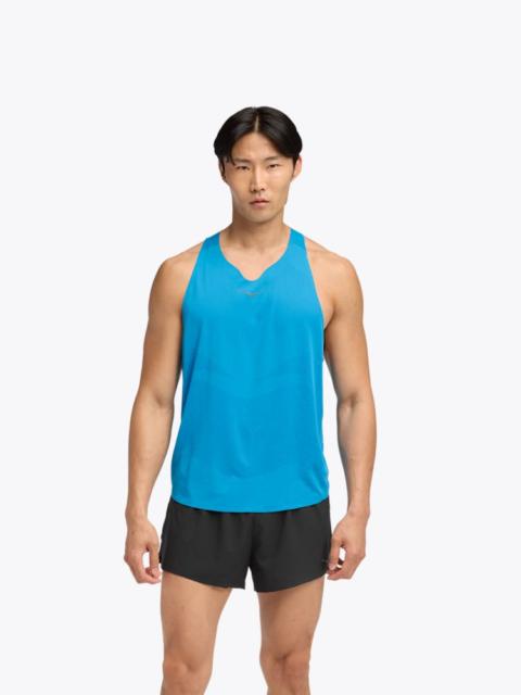 Men's Race Day Singlet Top in Hoka Blue