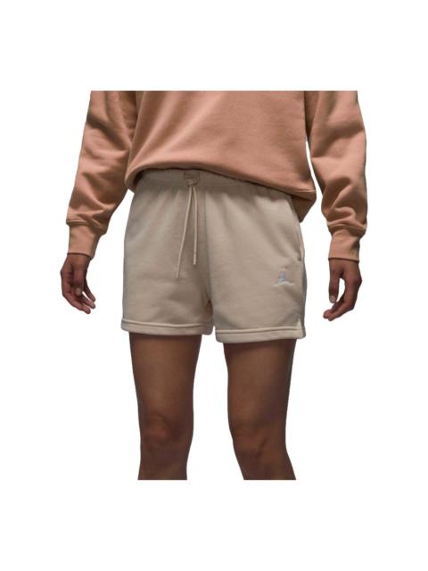 (WMNS) Air Jordan Brooklyn Fleece Shorts Asia Sizing 'Light Brown' HJ1366-203
