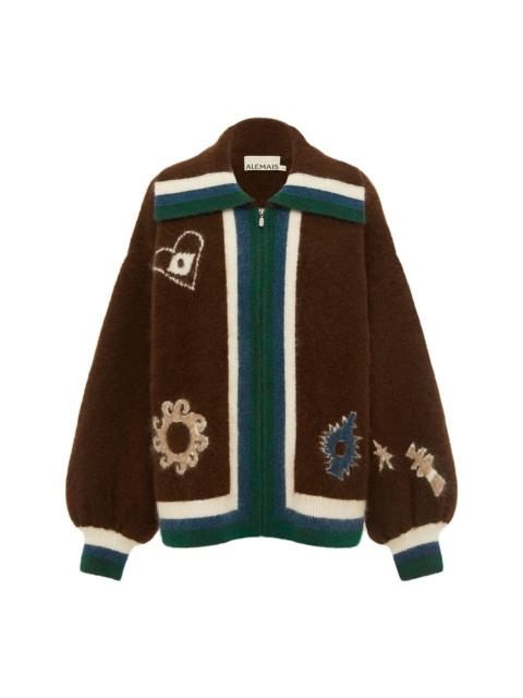 Maroc Zip Up Knit Cardigan