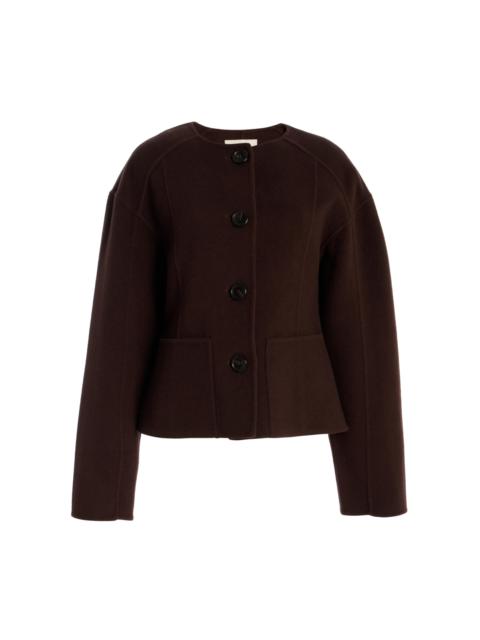 Elsie Double Faced Wool Coat brown