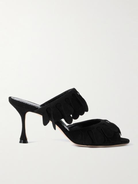 Kelna 70 Fringed Suede Sandals
