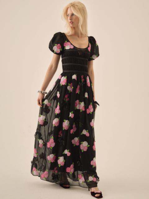 Midnight Garden Maxi Dress