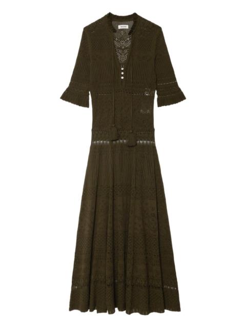 lace-details maxi dress