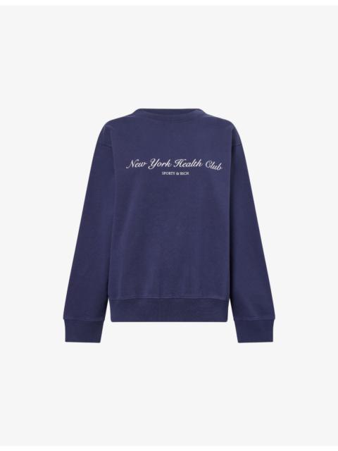Health Club Oversized Cotton Sweatshirt