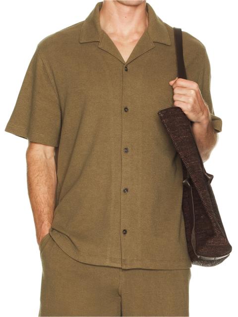 Boucle Cabana Short Sleeve Shirt
