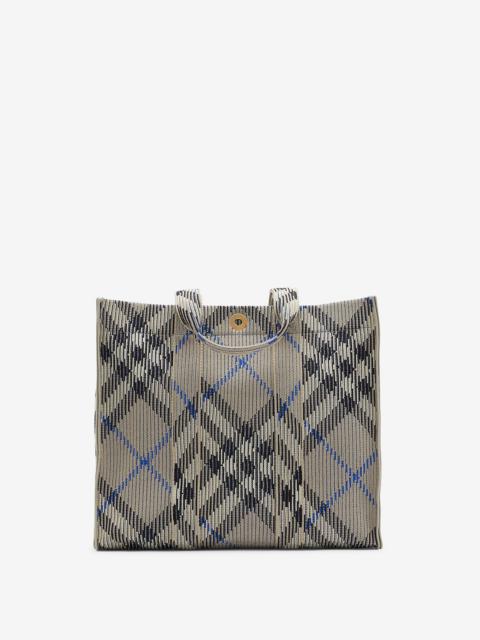 Medium Check Knitted Tote
