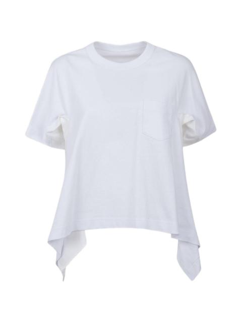panelled short-sleeve T-shirt
