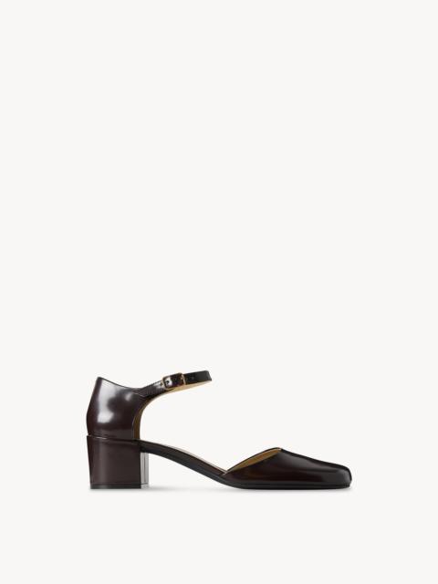 Penelope Ankle Strap Heel in Leather