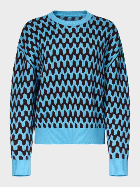 x Henry Zankov Volto Oversized Jacquard-Knit Sweater