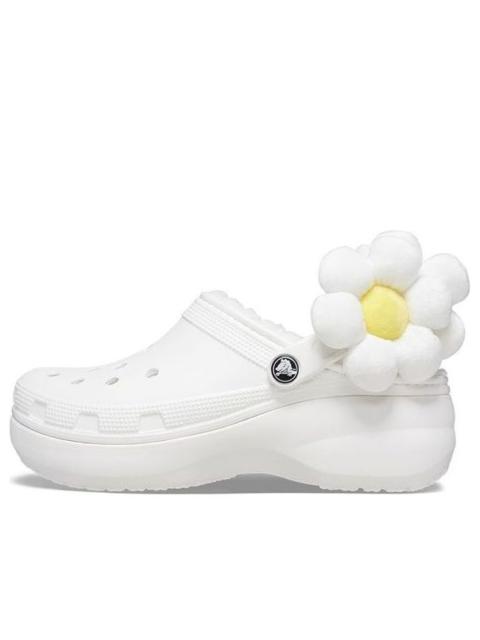 (WMNS) Crocs Classic Flower Clogs 'White' 209236-90H