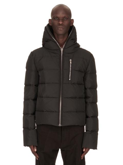 Quilted Kinetix Faille Hooded Down Jacket