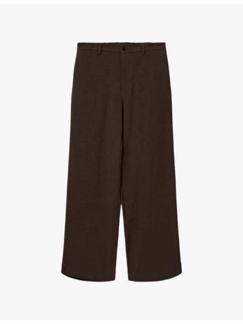 Halla relaxed-fit wide-leg stretch-woven trousers