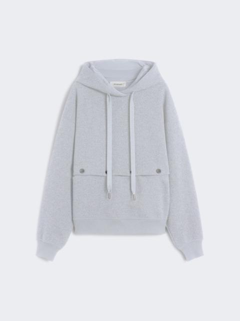 Sweatshirt with detachable hem detail - medium grey