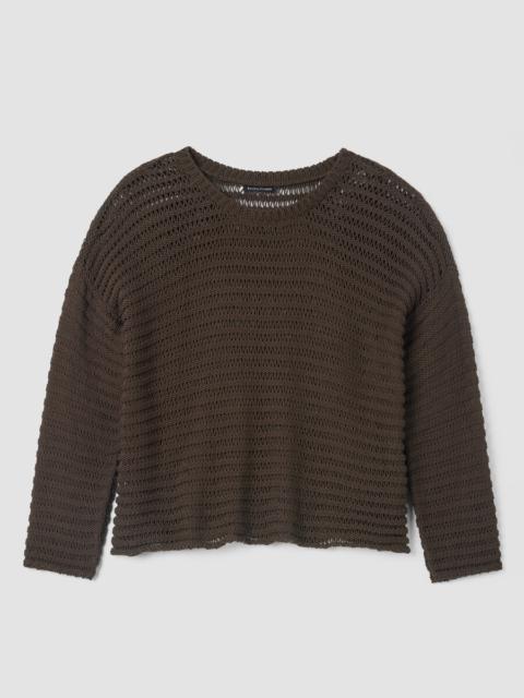 Peruvian Organic Cotton Cord Crew Neck Top