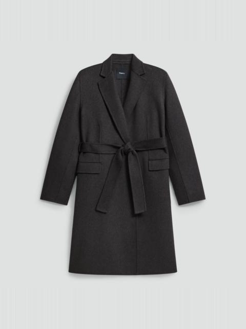Belted Coat in Double-Face Wool-Cashmere