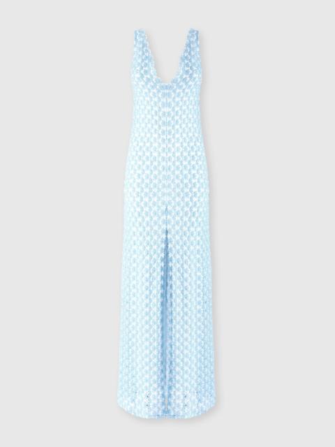 Long cover-up with open back