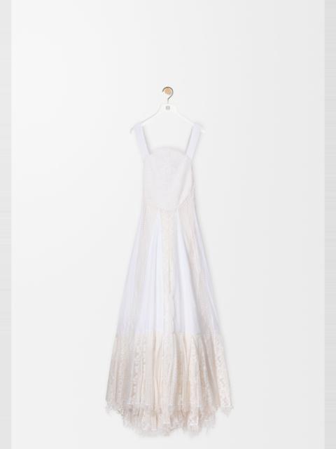 Lace dress in cotton
