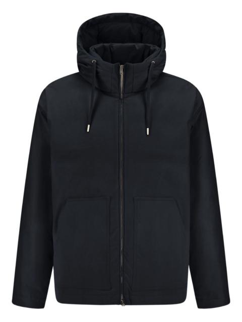 hooded zip-up jacket
