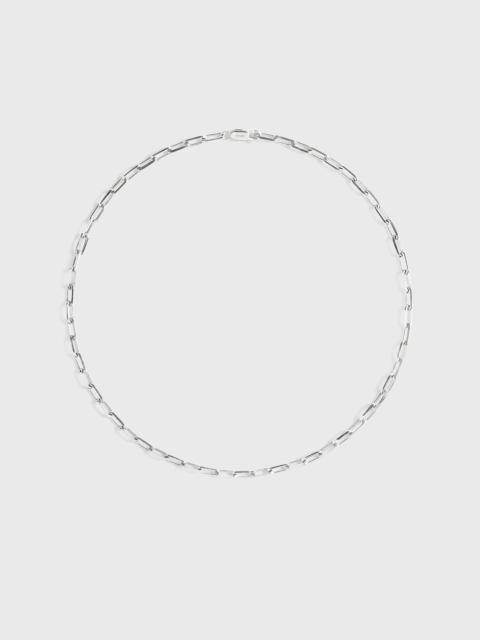 Crew-neck chain 18kt white gold