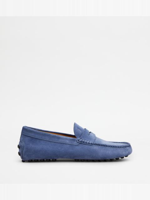 GOMMINO LOAFERS IN SUEDE - BLUE