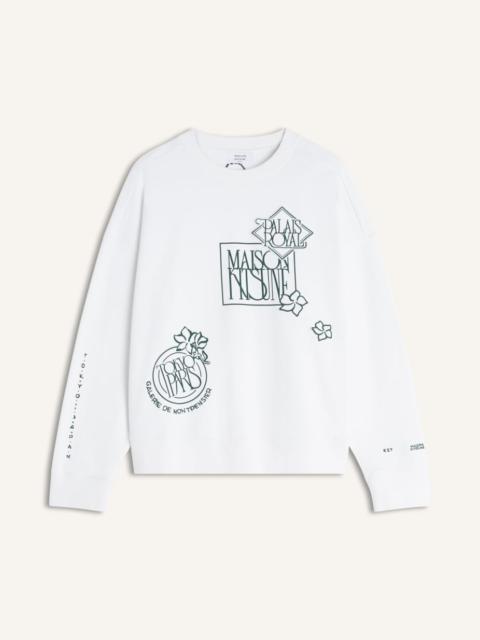 ART NOUVEAU STAMPS OVERSIZE SWEATSHIRT