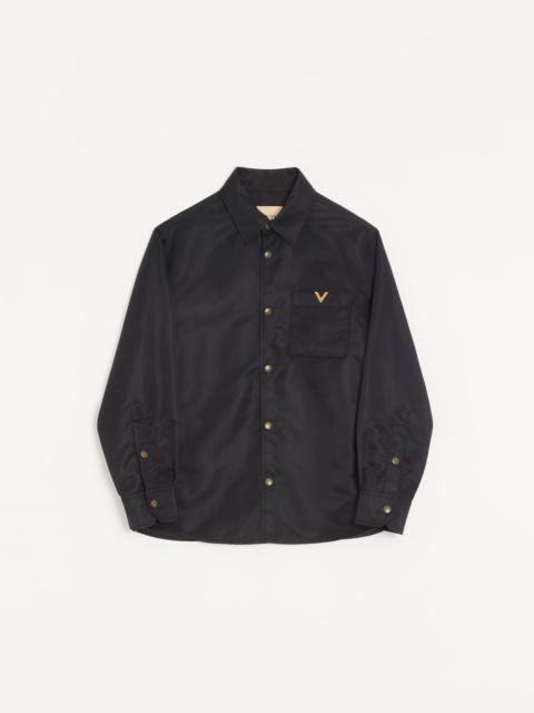 VALENTINO NYLON SHIRT JACKET WITH VGOLD