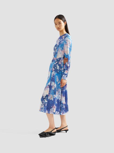 LONG SLEEVE MIDI COCKTAIL DRESS