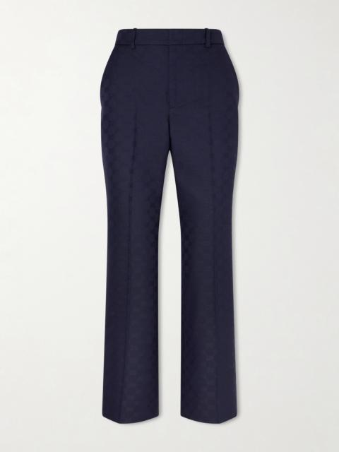 Jacquard-twill Tapered Pants
