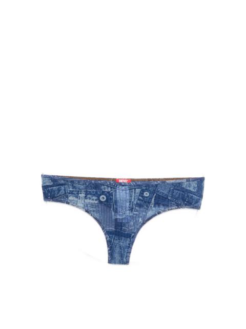 Denim print briefs