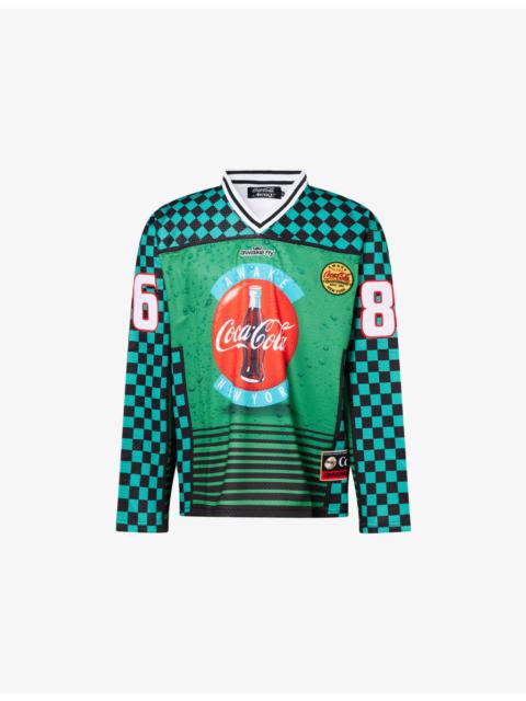 Awake NY x Coca Cola Hockey Long-Sleeves Woven T-Shirt