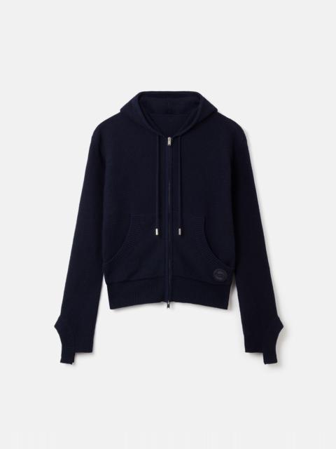 S-Wave Regenerated Cashmere Knitted Hoodie