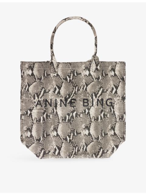 Leo Python Cotton Tote Bag