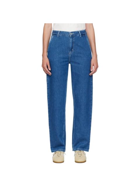 Blue Pierce Straight Jeans