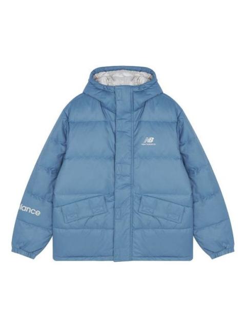 New Balance Logo Down Jacket 'Sky Blue' AMJ13334-WAB