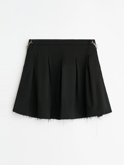 Object Skirt Black Worsted Wool