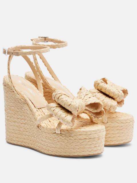 Le Cadeau raffia espadrille wedges