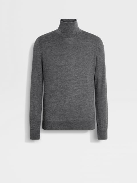 GREY MÉLANGE CASHSETA TURTLENECK