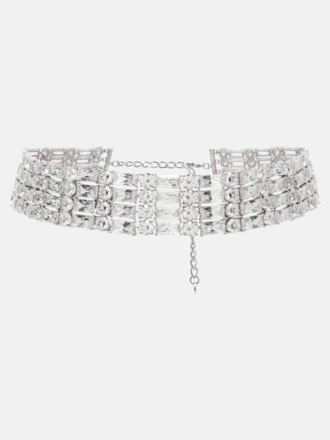 Crystal-embellished choker