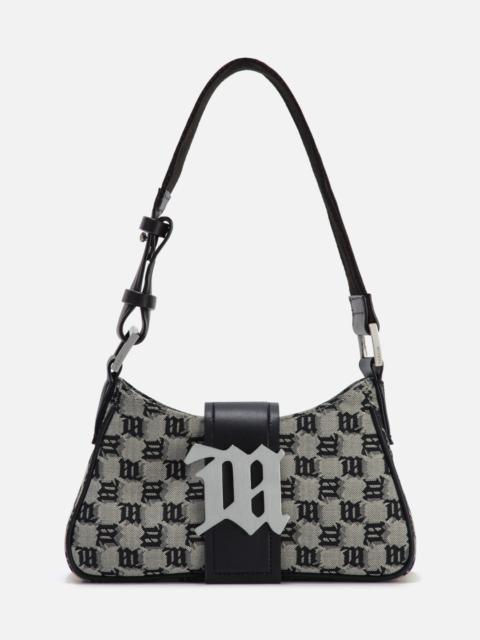 JACQUARD MONOGRAM SHOULDER BAG SMALL