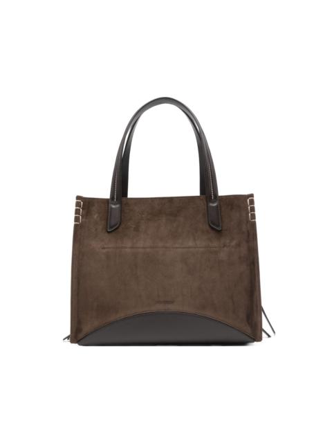 large Loafer Cabas suede tote bag