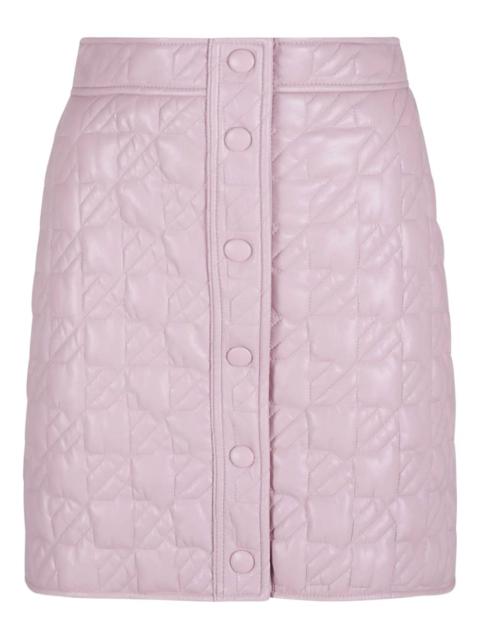 quilted mini skirt