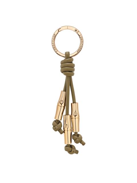 Le Roseau Key ring Olive - Leather