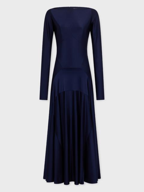 LONG DRESS IN JERSEY WITH GODET DETAILS