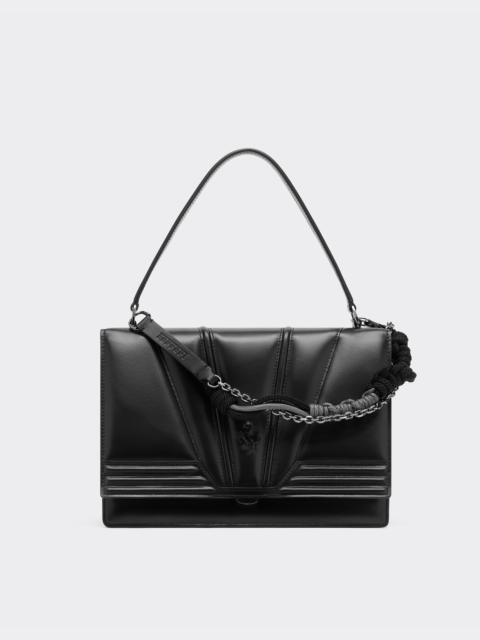 Reconditioned by Ferrari GT leather handbag with scoubidou detail